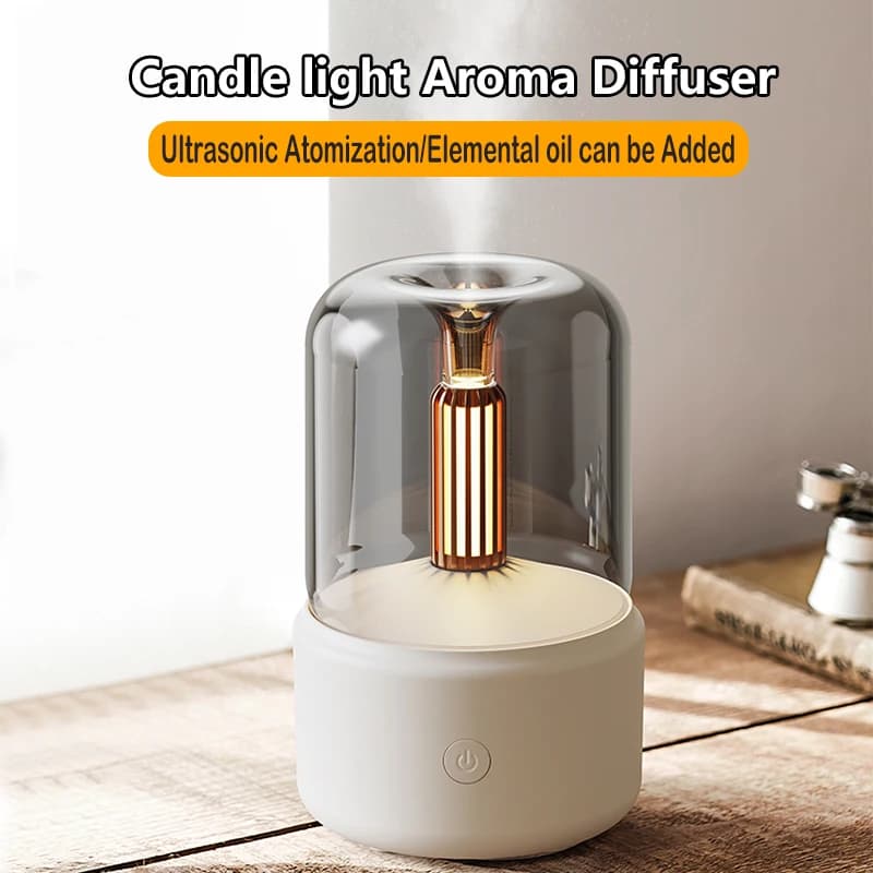 Mini dyfuzor zapachowy – nawilżacz powietrza USB do olejków eterycznych, lampką nocną ✨ i zimną mgiełką 💨. Idealny do domu lub na prezent 🎁.”