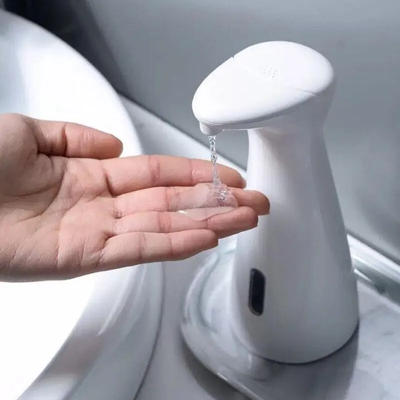 Automatyczny dozownik mydła na sensor – biały, wodoodporny, wysokiej jakości 🧼. Inteligentny dozownik do łazienki z czujnikiem ruchu.